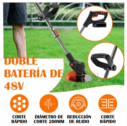 TurboBlade - Guadaña Eléctrica Recargable 3 en 1 - Corta, poda y desbroza + Batería EXTRA GRATIS (Solo HOY)