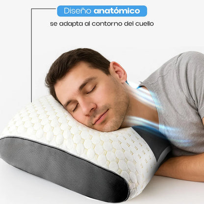 Almohada cervical – Espuma viscoelástica – Funda de bambú