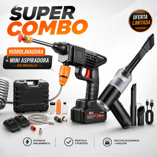 Hidro Lavadora + Mini Aspiradora de Regalo